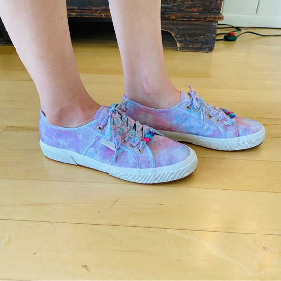 ♥️ LoveShackFancy ♥️ Superga Pastel Multi Sneakers - Picture 5 of 13